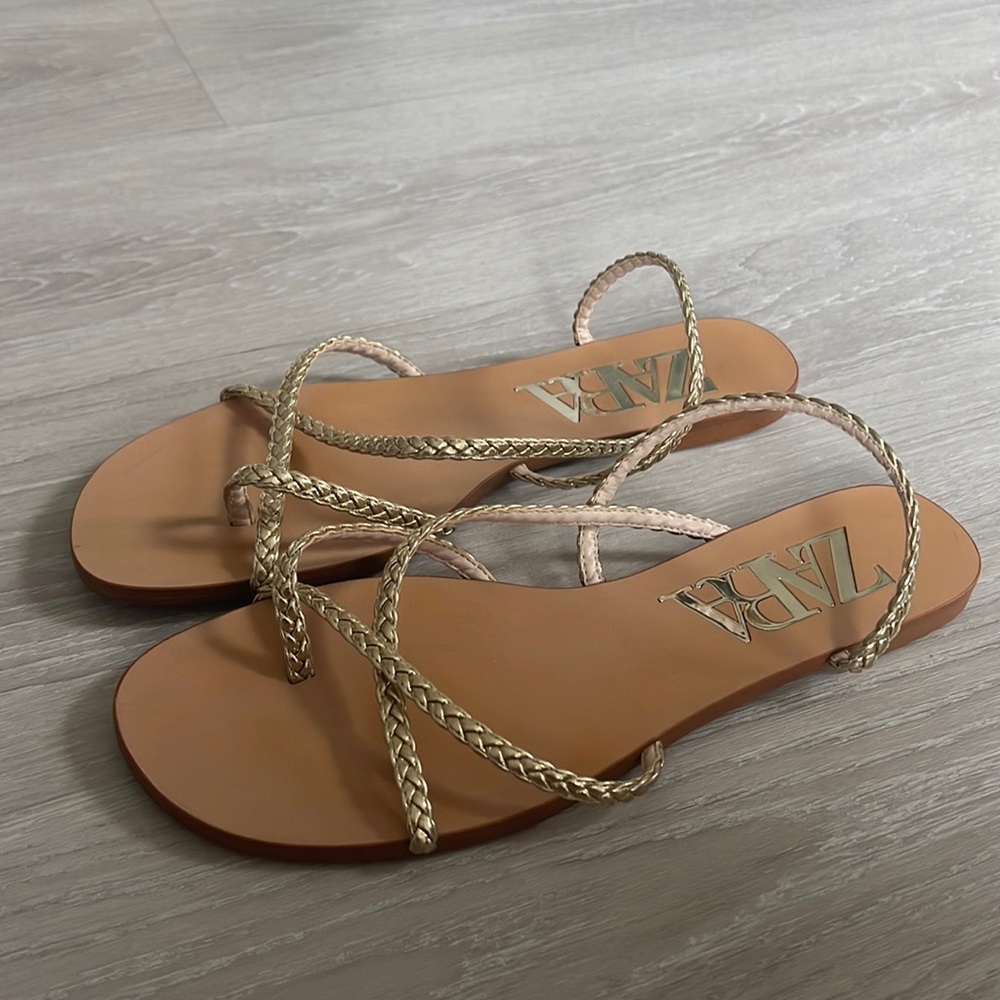 Zara Gold Sandals